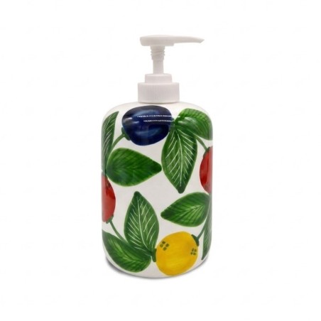 Ceramic soap dispenser Elba De Simone handmade sicilian pottery Ceramic soap dispenser Elba De Simone handmade sicilian pottery